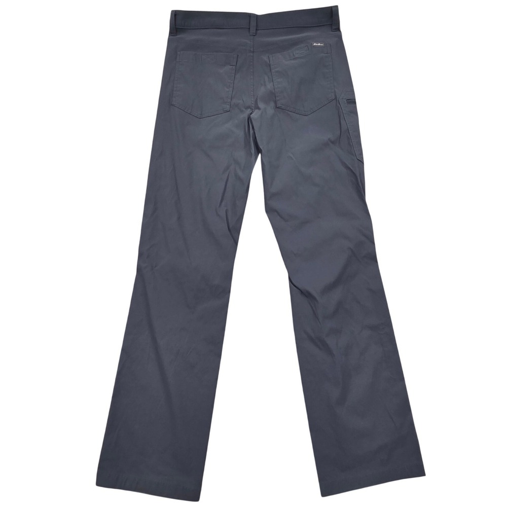 Eddie Bauer Rainier Hiking Pants Mens 34x34 Dark Gray Stretch Water Repellent - Picture 2 of 9